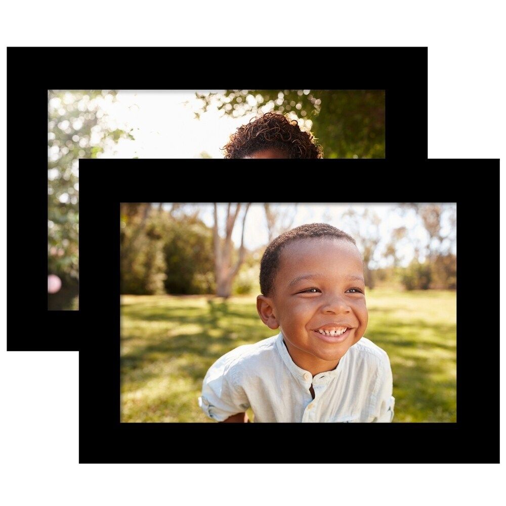 Americanflat 4x6 Picture Frame, Black, 2 Pack