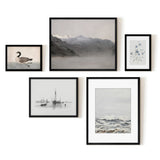 Americanflat 5 Piece Vintage Gallery Wall Art Set - Art by Maple + Oak