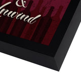 Americanflat 8x8 Inch Uncork & Unwind Shadow Box Frame, Black