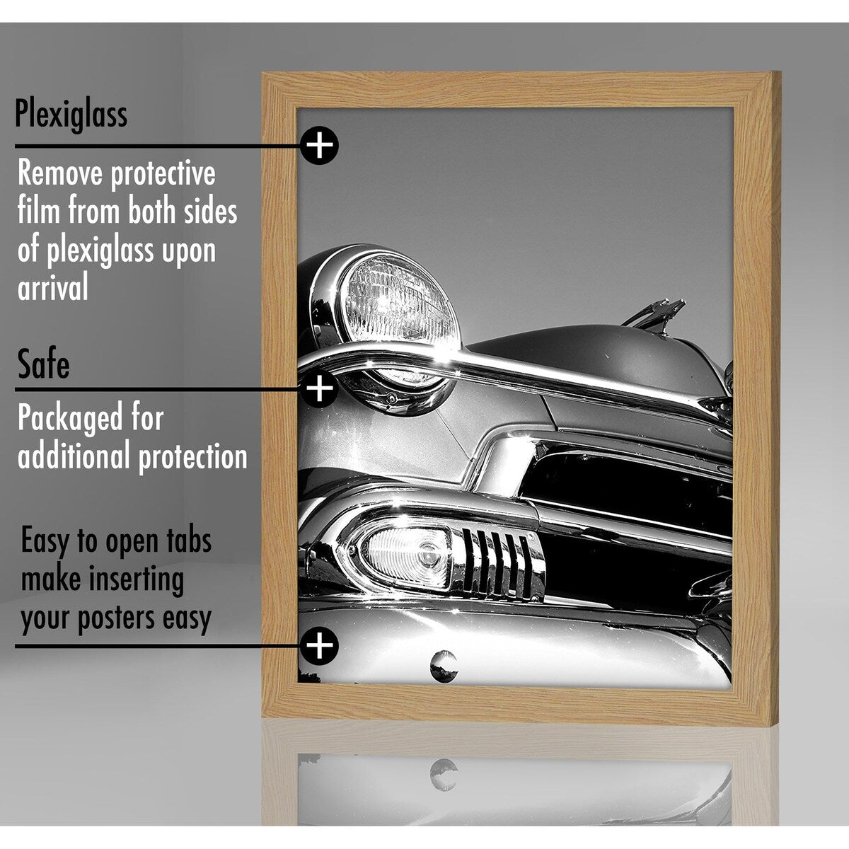 Americanflat 18x24 Poster frame, Oak