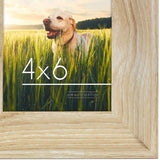 Americanflat Rustic Lodge Frame in Distressed MDF with Polished Glass - Horizontal and Vertical Formats for Wall and Tabletop