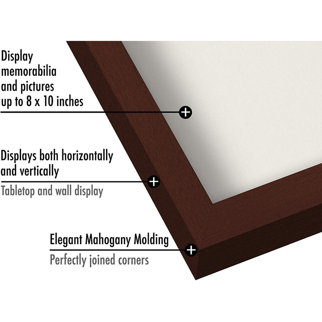 Americanflat 8x10 Shadow Box Frame, Mahogany