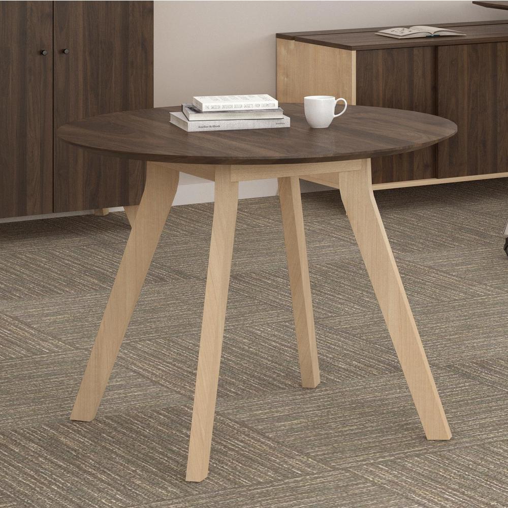 Ameriwood Home AX1 Walnut Meeting Table