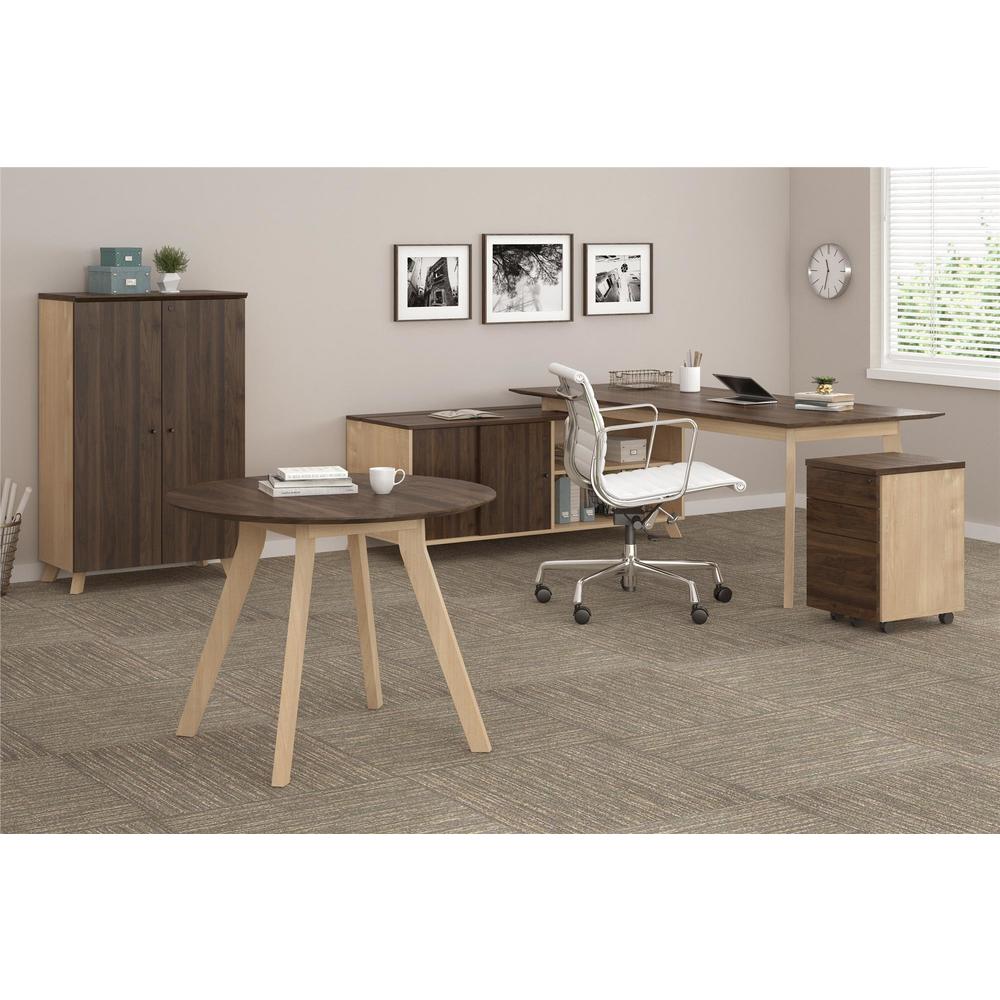 Ameriwood Home AX1 Walnut Meeting Table