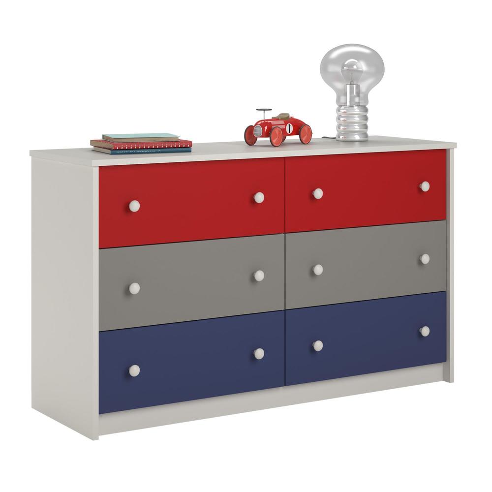 Ameriwood Home Kaleidoscope Classic 6-drawer Dresser by Cosco