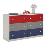 Ameriwood Home Kaleidoscope Classic 6-drawer Dresser by Cosco