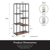 Ameriwood Home Machias 5 Shelf Bookcase