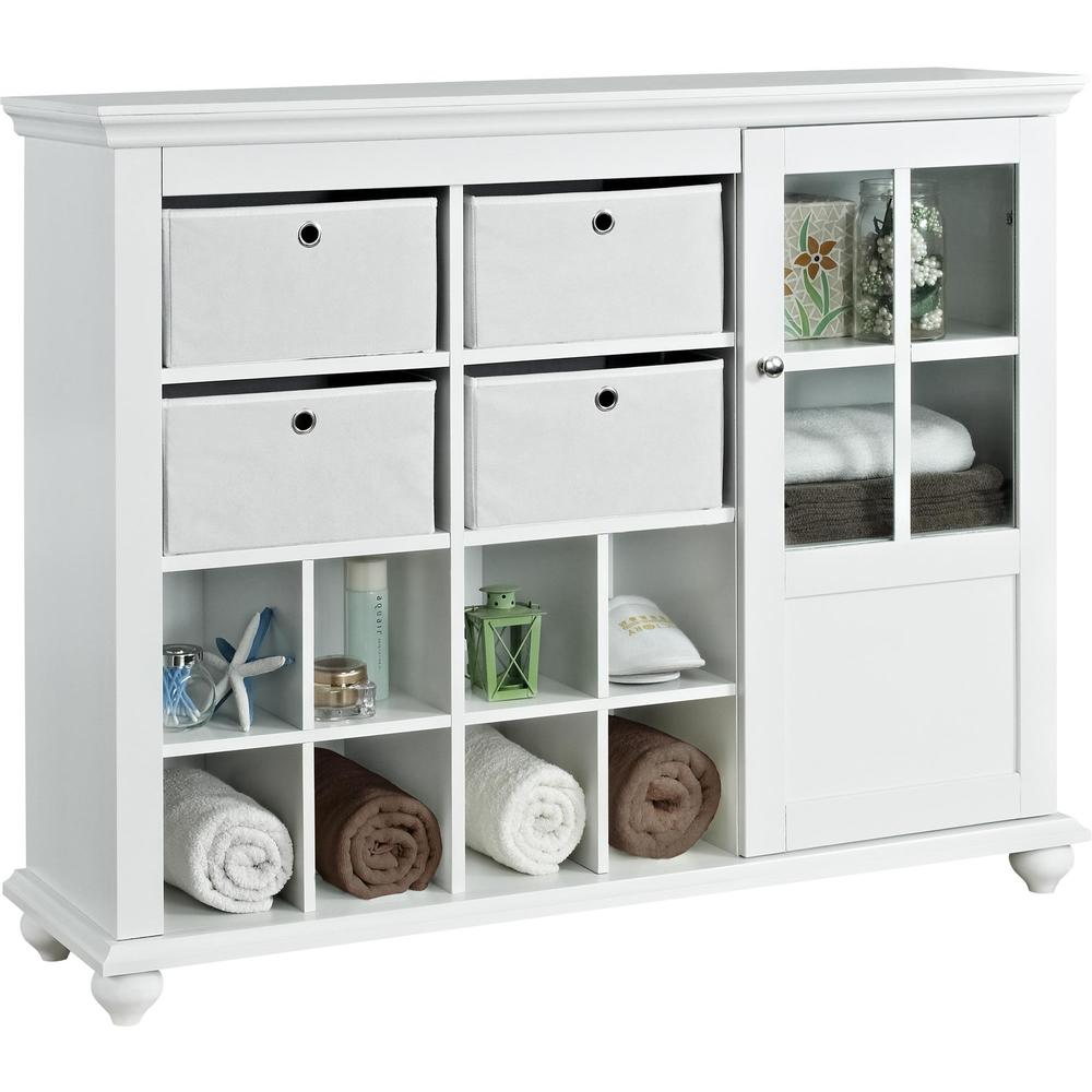 Ameriwood Home Reese Park 4-bin Storage Cabinet