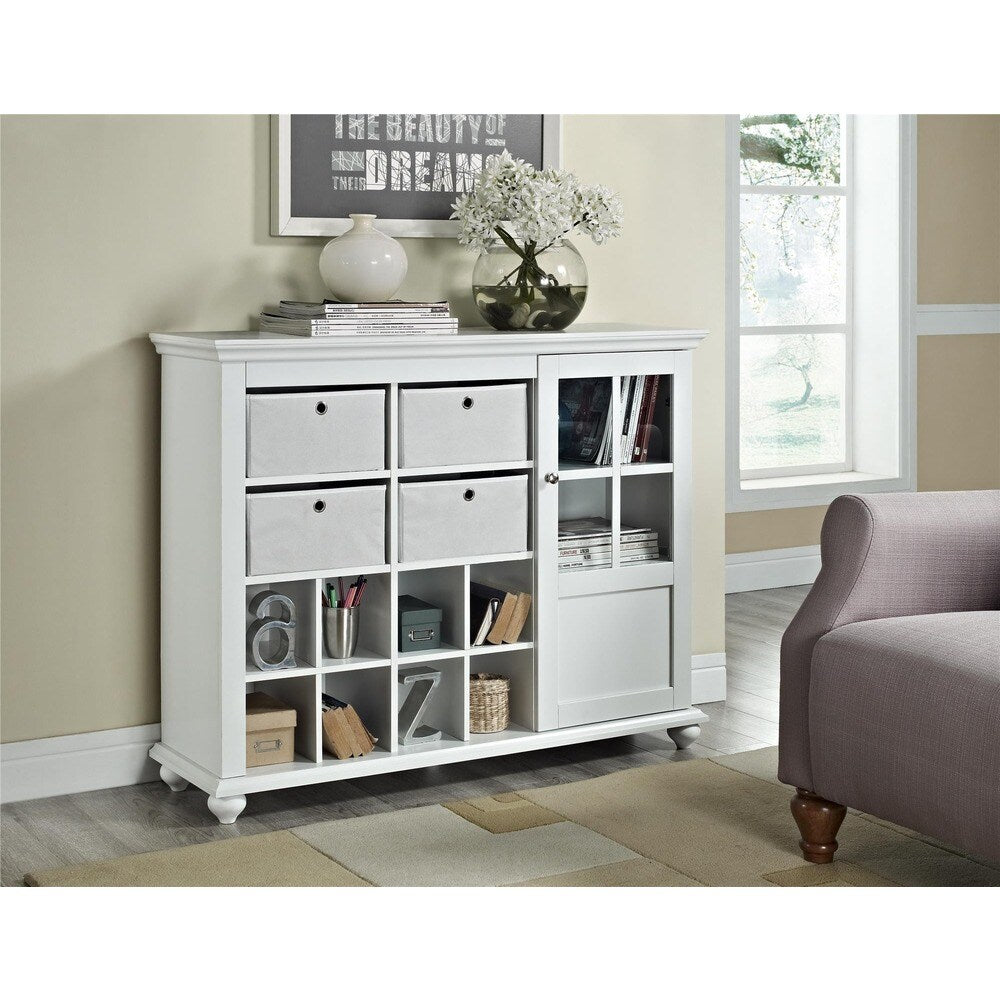 Ameriwood Home Reese Park 4-bin Storage Cabinet