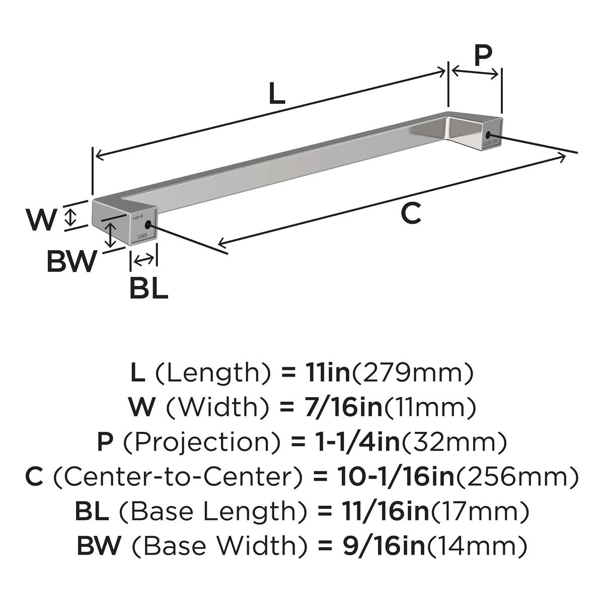 Amerock Blackrock Kitchen Cabinet Pull