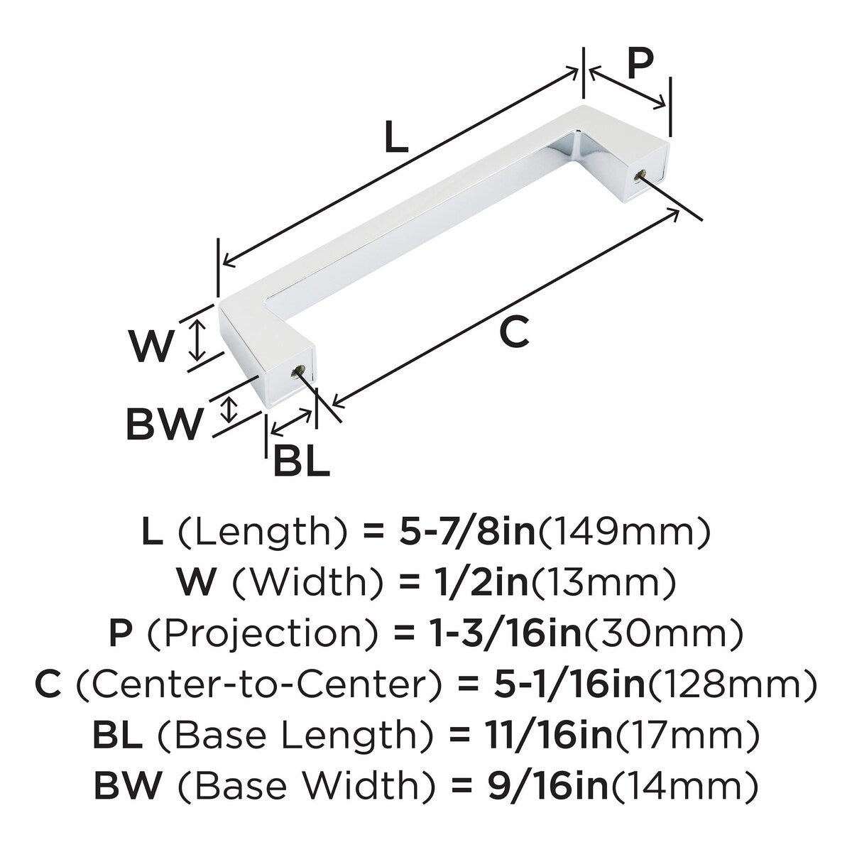 Amerock Blackrock Kitchen Cabinet Pull