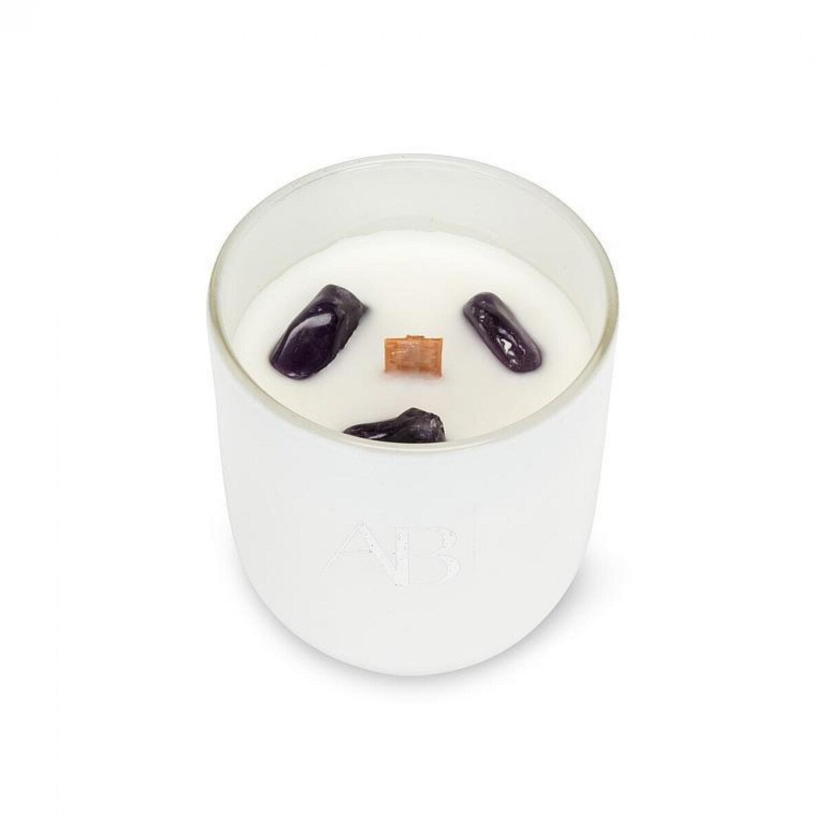 Amethyst Crystal Candle