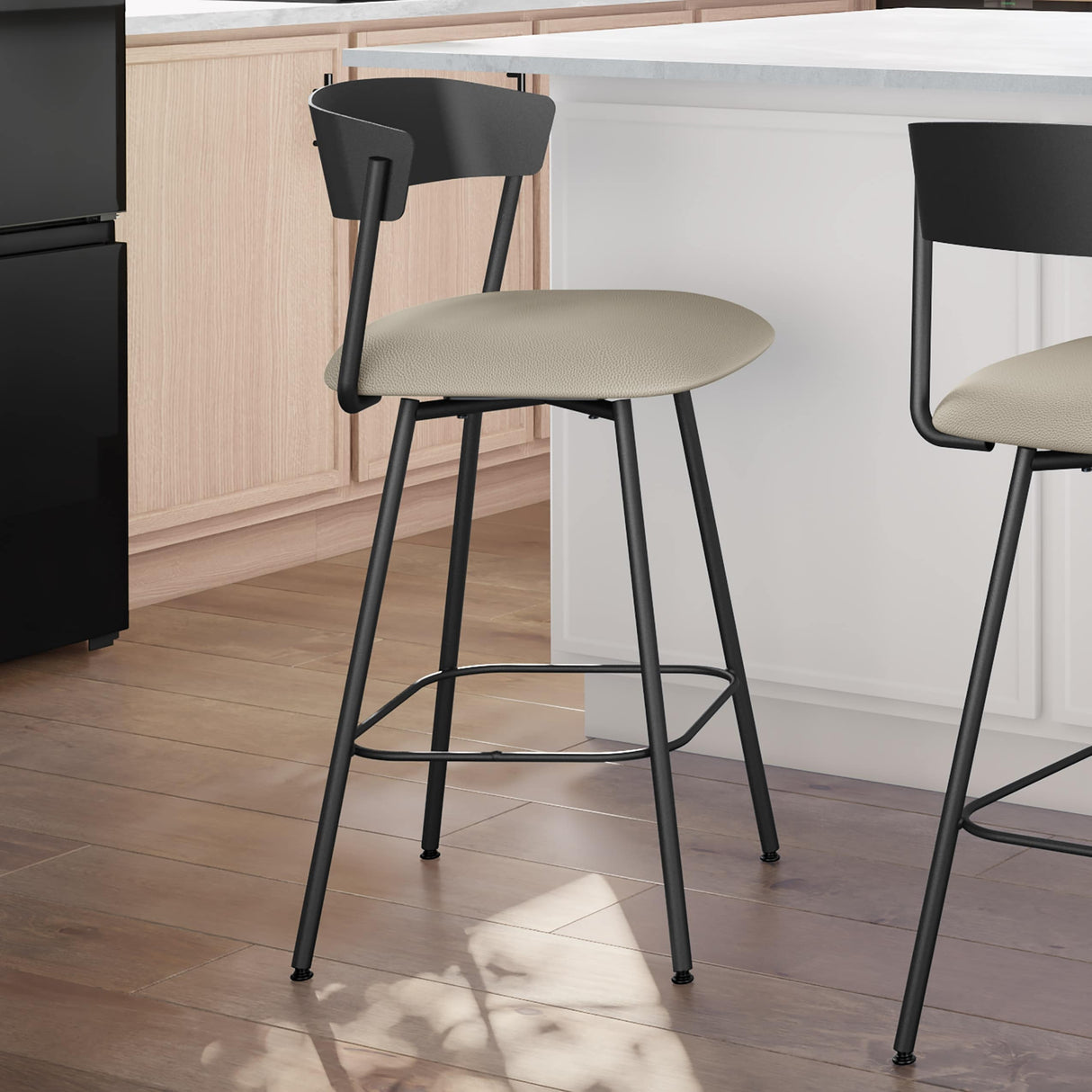 Amisco Ludwig Swivel Counter and Bar Stool