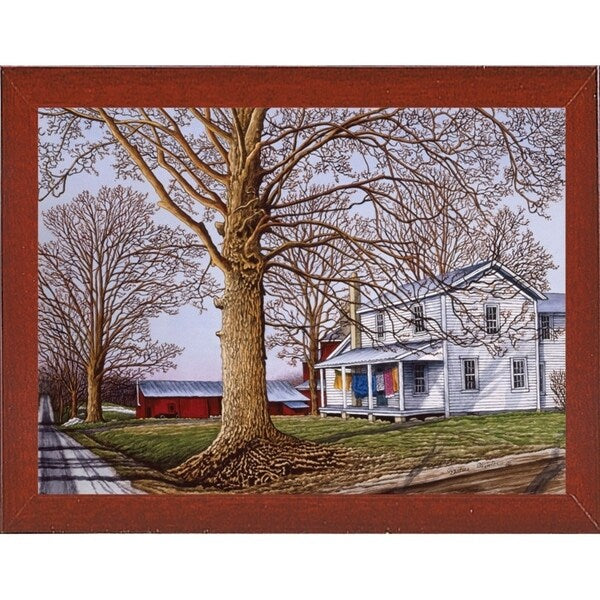 Amish Farm-THEWIN16506 Print 23.75"x32.25" by Thelma Winter