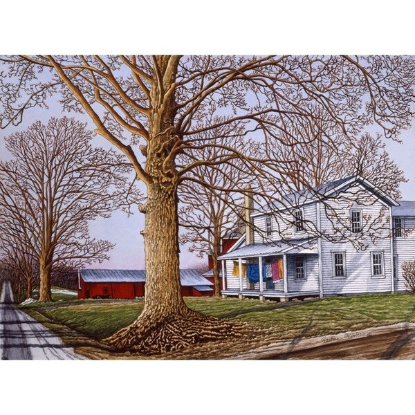 Amish Farm-THEWIN16506 Print 23.75"x32.25" by Thelma Winter