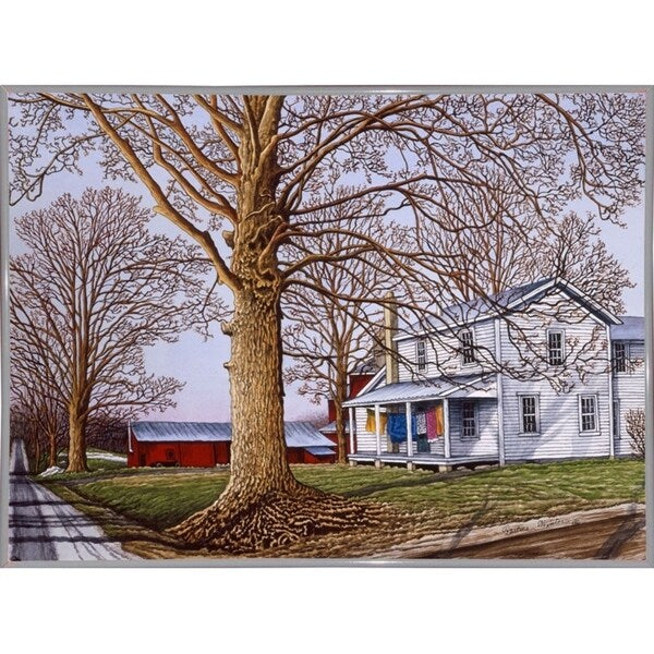 Amish Farm-THEWIN16506 Print 23.75"x32.25" by Thelma Winter