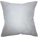 Amisquew Geometric 24-inch Feather Throw Pillow - Blue