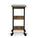 Amlin Modern Industrial Handcrafted Wooden Multi-Purpose Adjustable Height C-Shaped Side Table by Christopher Knight Home