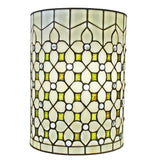Amora Lighting Tiffany Style Jeweled 13.5-inch Wall Lamp