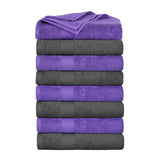 Cotton 600 GSM Highly Absorbent Bath Towels 30x54 Inch by Ample Decor - Pack of 8