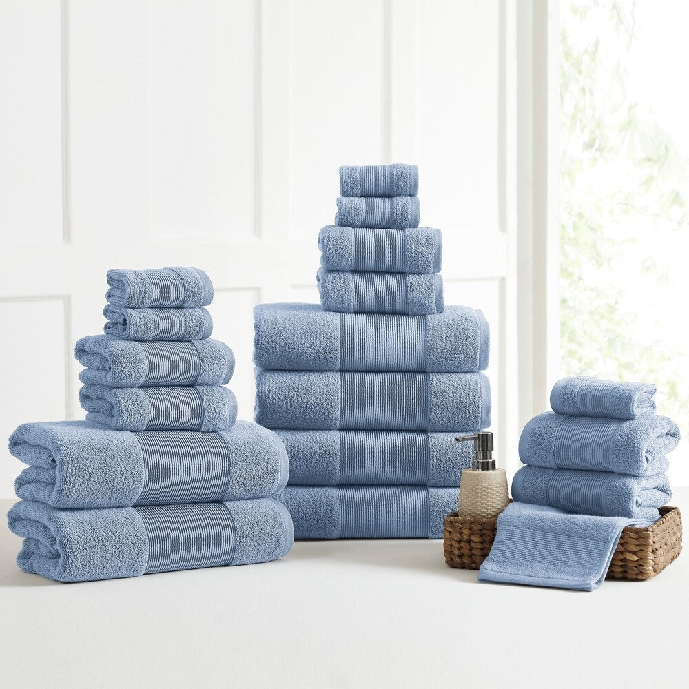Modern Threads Air Cloud 18-Piece Bath Towel Set
