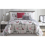 Modern Threads Chateau 5-Piece Reversible Quilted Coverlet Set