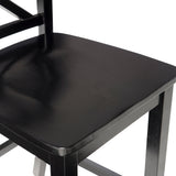 Amravati Wooden X-Back 24-Inch Counter Stool