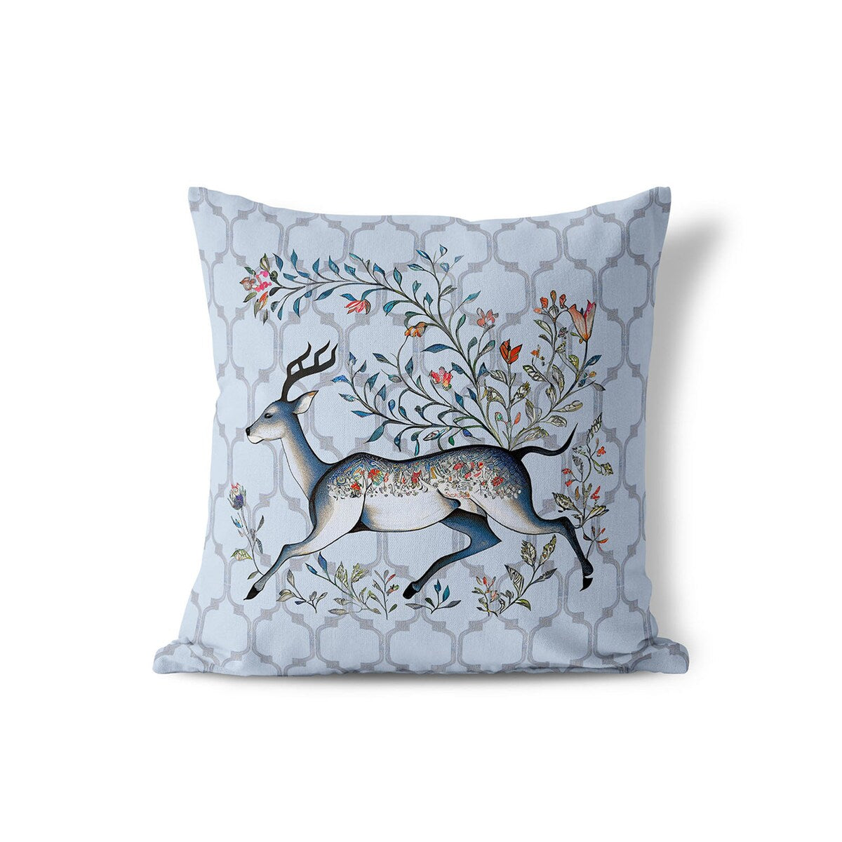 Amrita Sen Antlered Garden Indoor Outdoor Pillow
