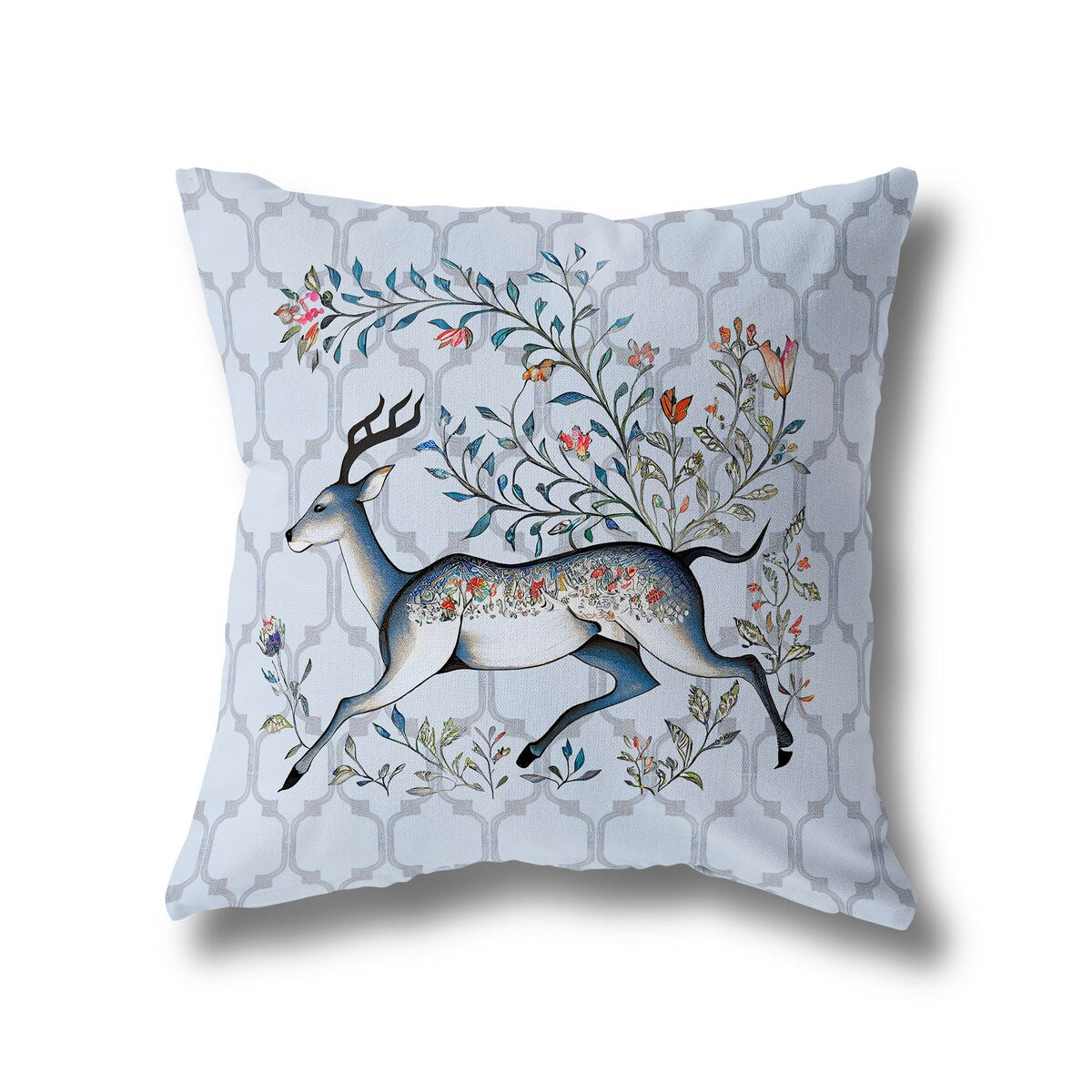 Amrita Sen Antlered Garden Indoor Outdoor Pillow