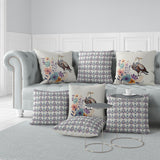 Albatros Throw Pillow Cover