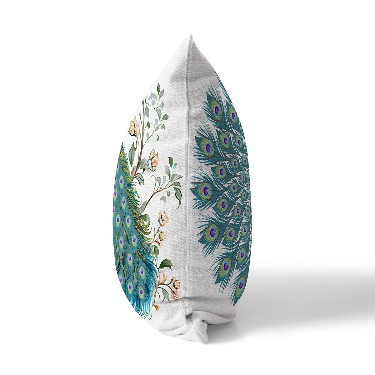 Amrita Sen Peacock Panache Indoor Outdoor Pillow with Removable Cover