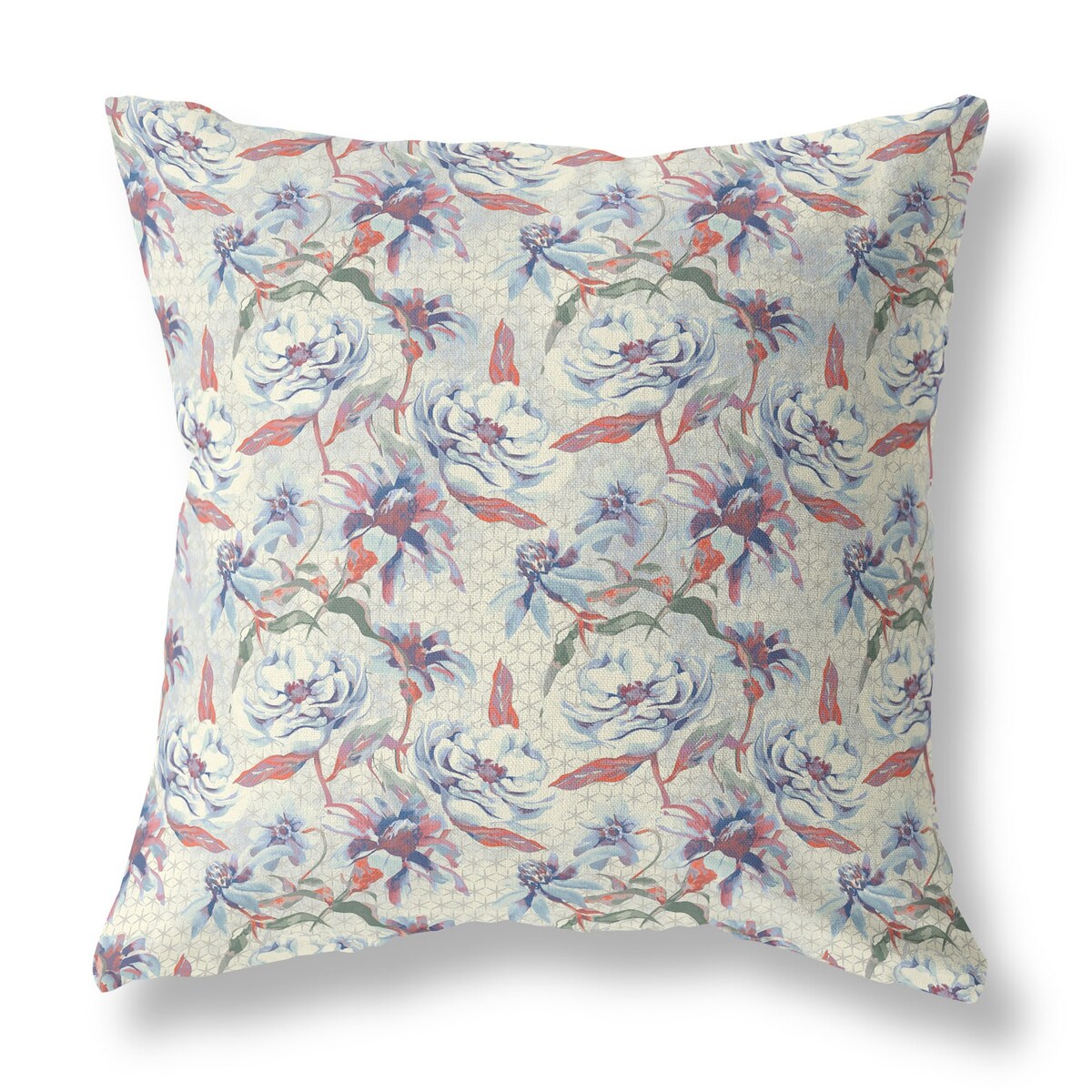 Amrita Sen Roses Sprayed Stars Suede Blown and Closed Pillow
