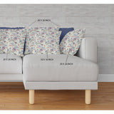 Amrita Sen Roses Sprayed Stars Suede Blown and Closed Pillow