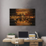 Amsterdam IV Print On Wood by Enzo Romano - Multi-Color