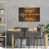 Amsterdam IV Print On Wood by Enzo Romano - Multi-Color