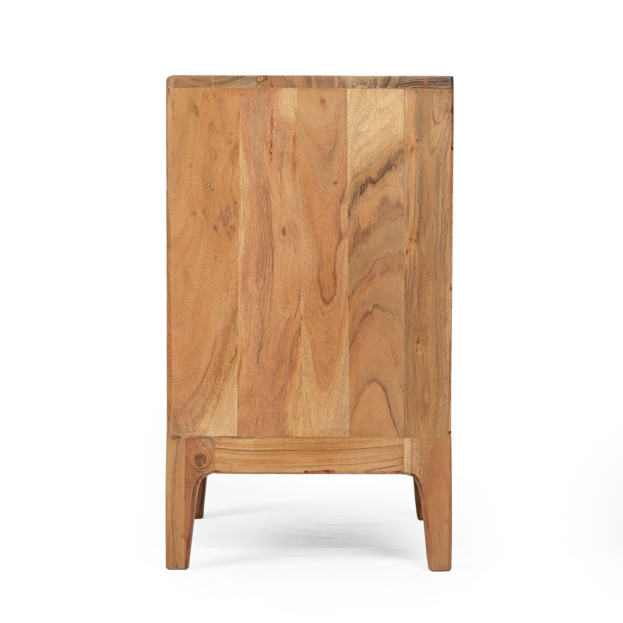 Amwiler Modern Handcrafted Acacia Wood Side Table by Christopher Knight Home