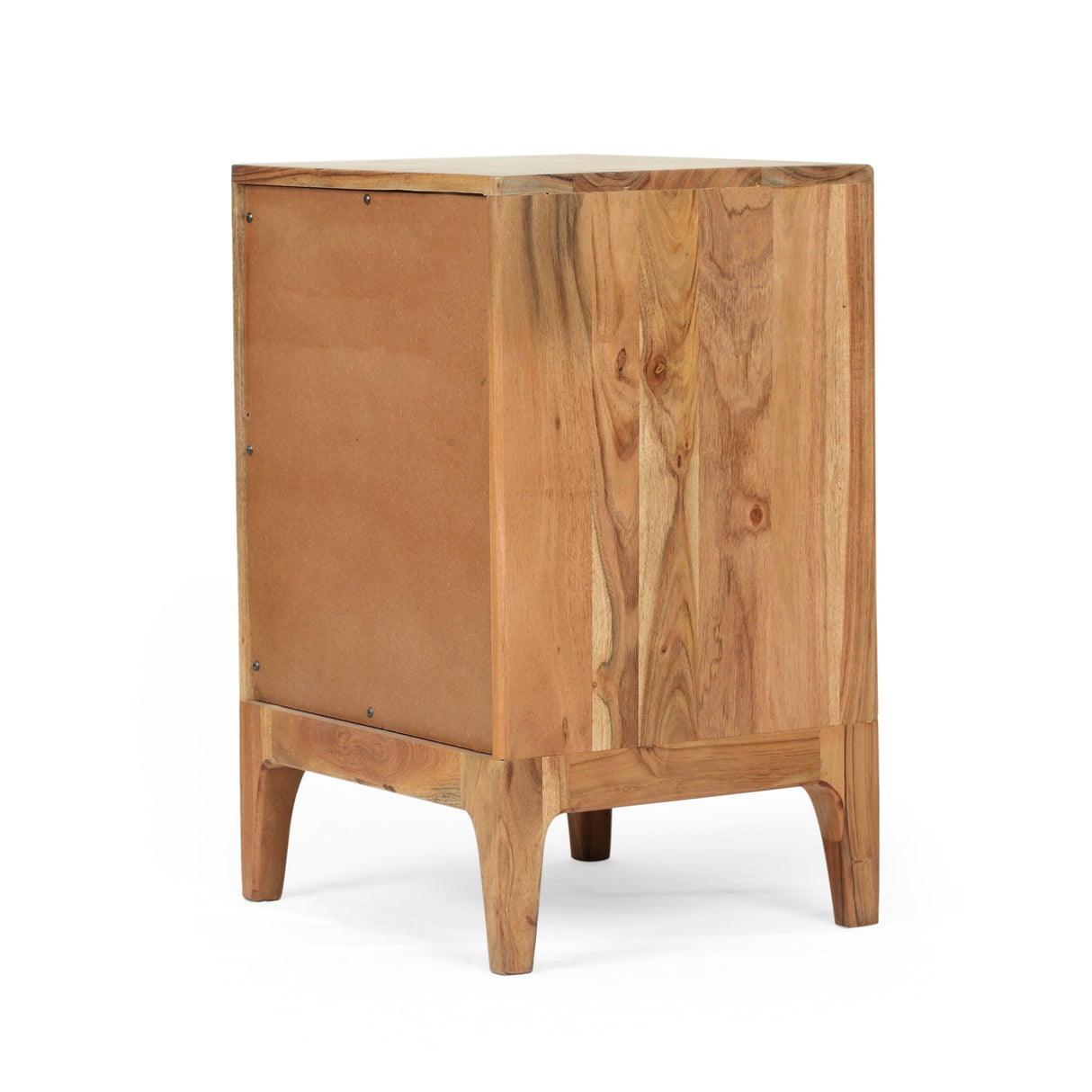 Amwiler Modern Handcrafted Acacia Wood Side Table by Christopher Knight Home