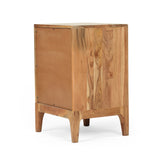 Amwiler Modern Handcrafted Acacia Wood Side Table by Christopher Knight Home