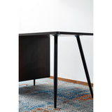 Amy Mid-Century Modern Wood Desk in Walnut Finish