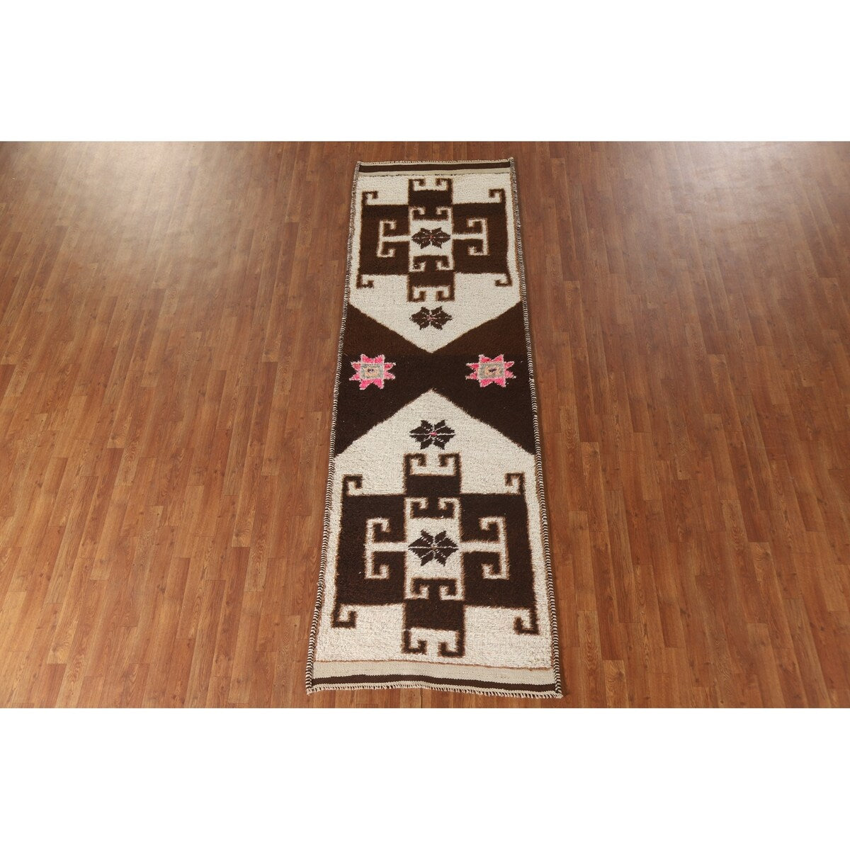 Anatolian Turkish Runner Rug Hallway Handmade Wool Carpet - 3'2"x 10'1"