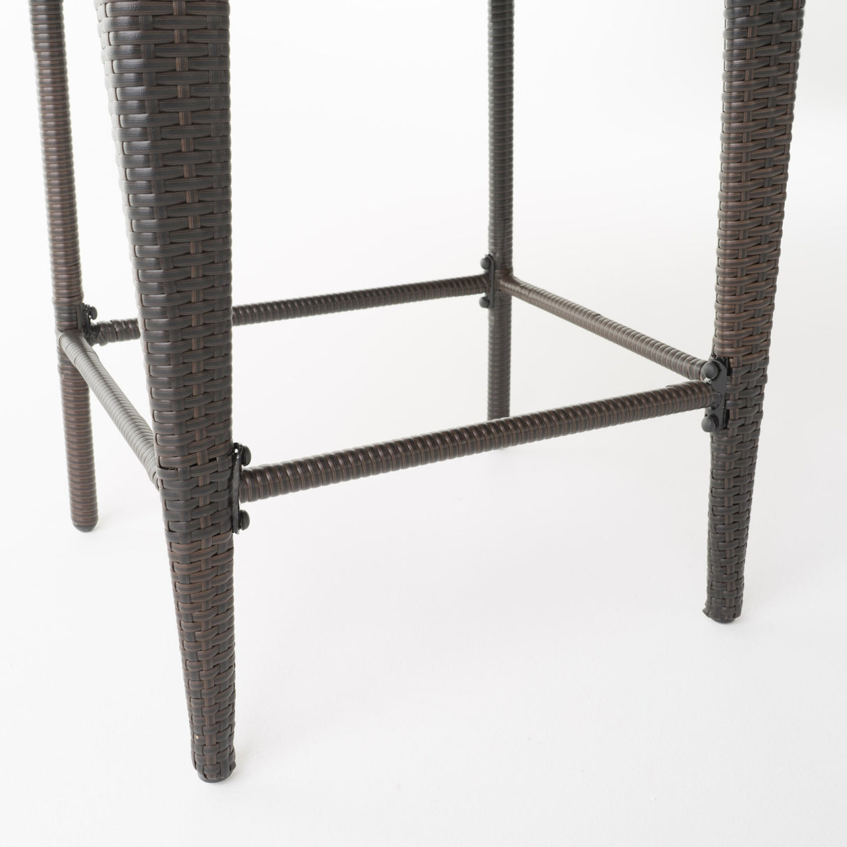 Anaya Outdoor Wicker Barstool (Set of 2) by Christopher Knight Home - N/A