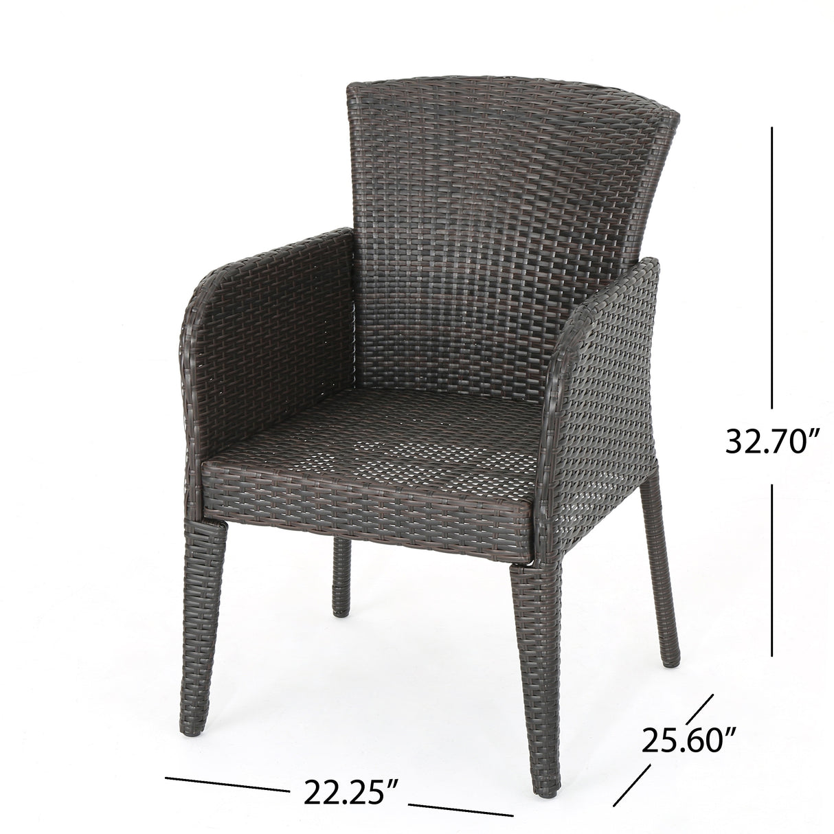 Anaya Outdoor Wicker Dining Chair (Set of 2) by Christopher Knight Home - N/A