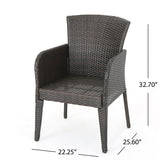 Anaya Outdoor Wicker Dining Chair (Set of 2) by Christopher Knight Home - N/A