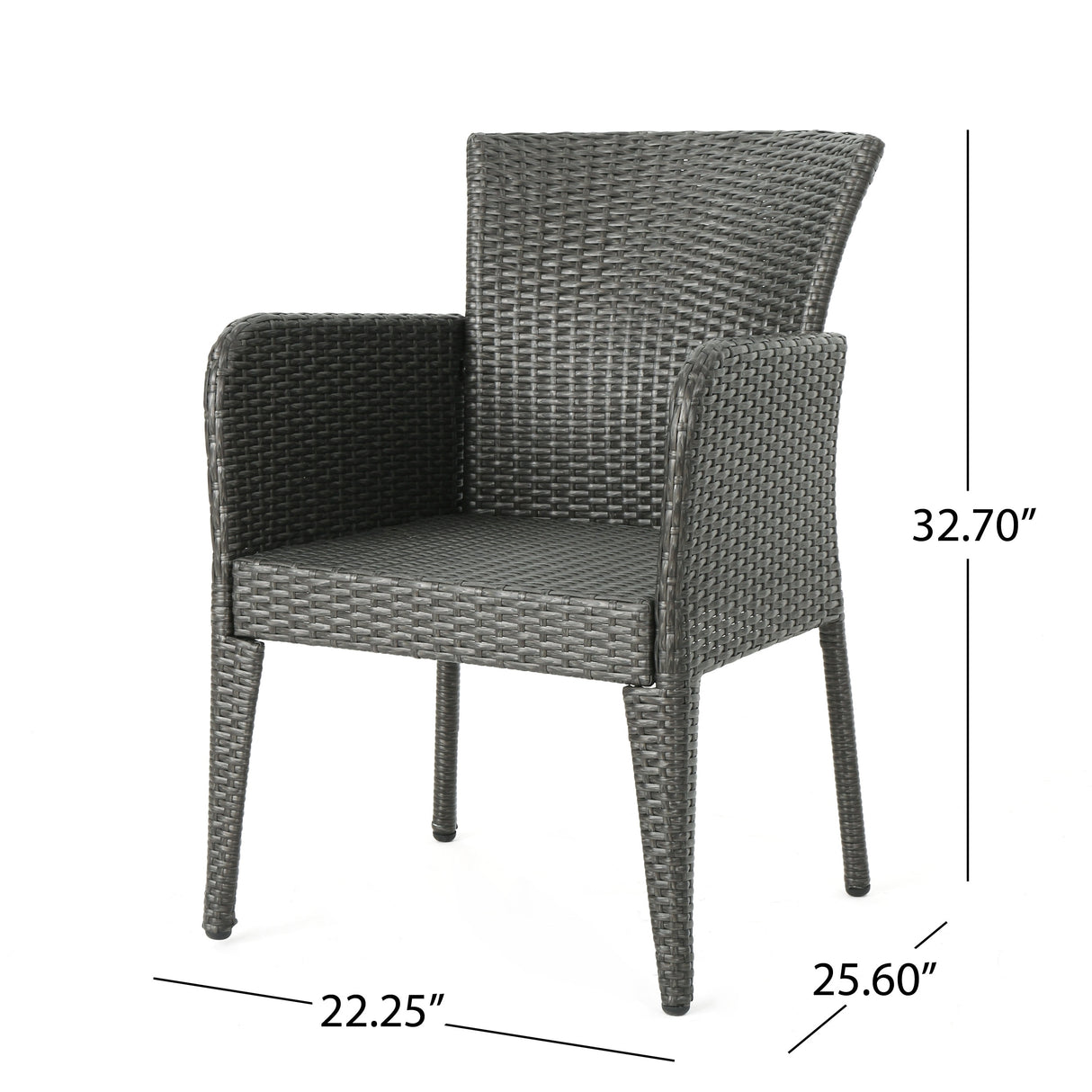 Anaya Outdoor Wicker Dining Chair (Set of 2) by Christopher Knight Home - N/A