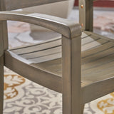 Anchor Outdoor 6-Seater Rectangular Acacia Wood Dining Set by Christopher Knight Home
