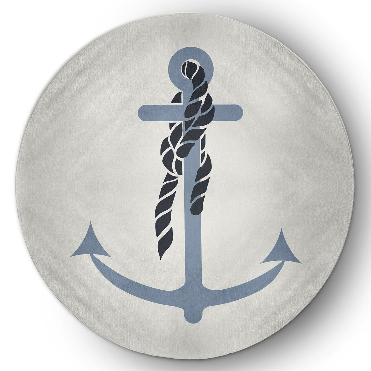 Anchor and Rope Nautical Indoor/Outdoor Rug