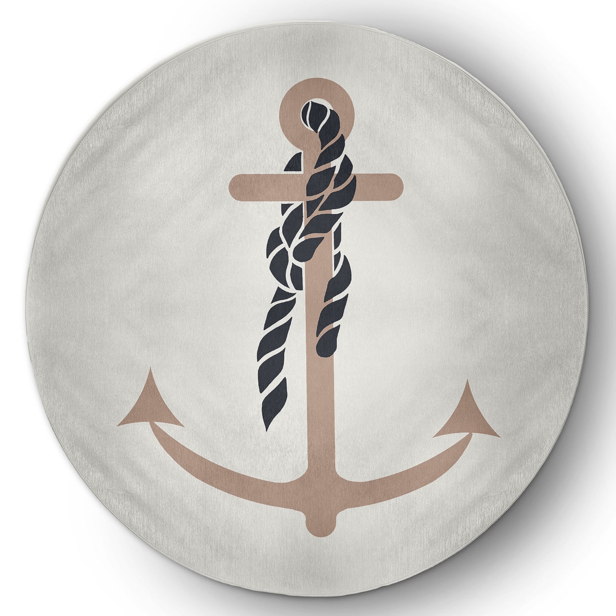Anchor and Rope Nautical Indoor/Outdoor Rug