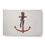 Anchor and Rope Nautical Indoor/Outdoor Rug