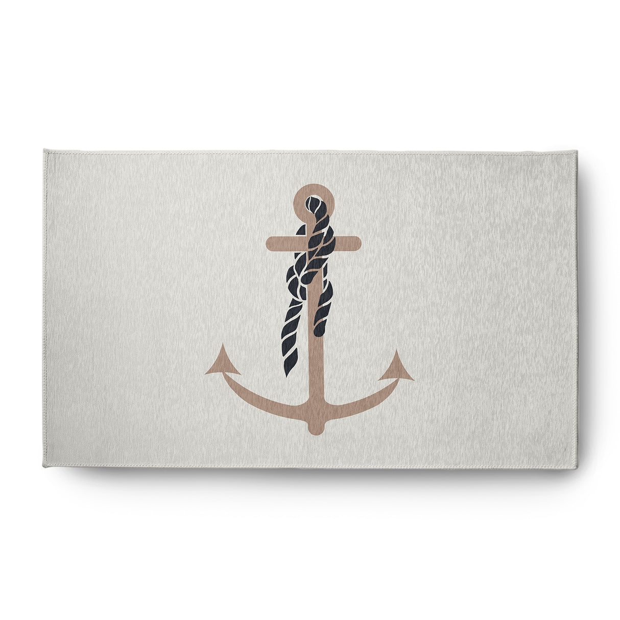 Anchor and Rope Nautical Indoor/Outdoor Rug