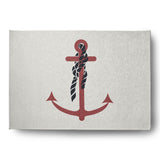 Anchor and Rope Nautical Indoor/Outdoor Rug
